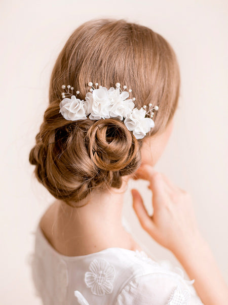 Flower Hair Pins | CHIFFON & PEARLS – Florentes