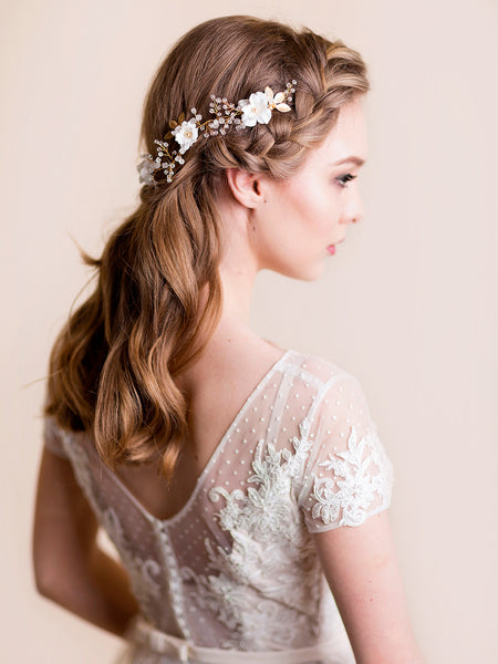 bridal floral headpieces