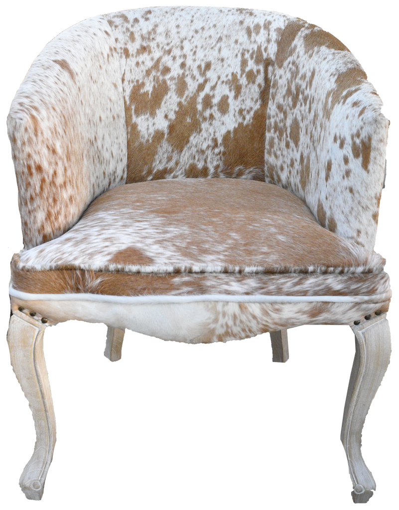 carl cowhide chair