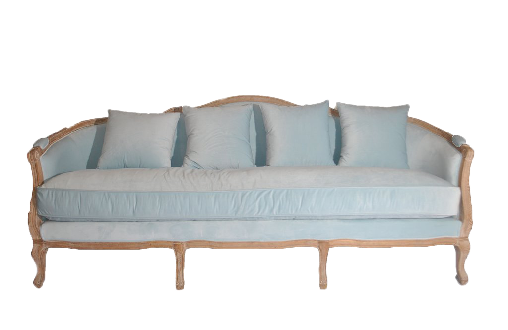 sofa baby blue