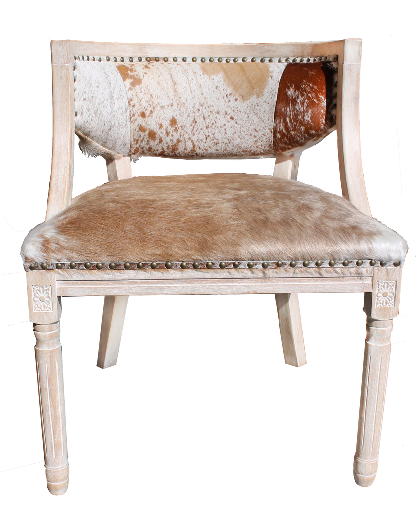 justin cowhide chair