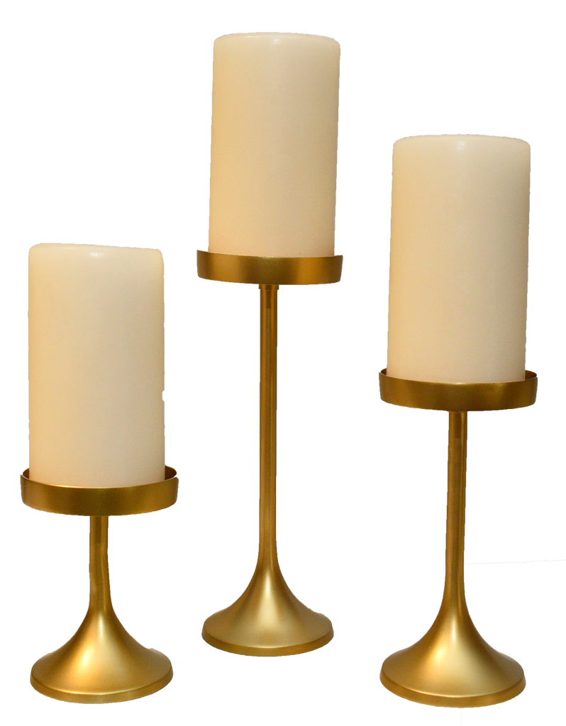 gold candlesticks