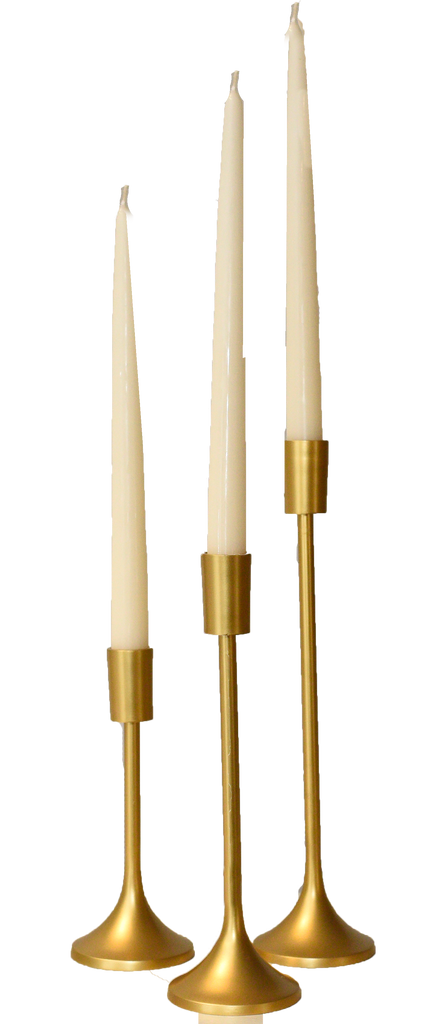 gold candlesticks