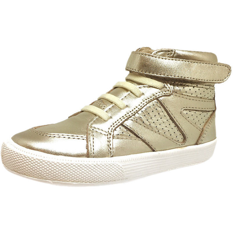 Old Soles Girl's 1008 Star Jumper High Top Sneaker Gold – Just Shoes ...