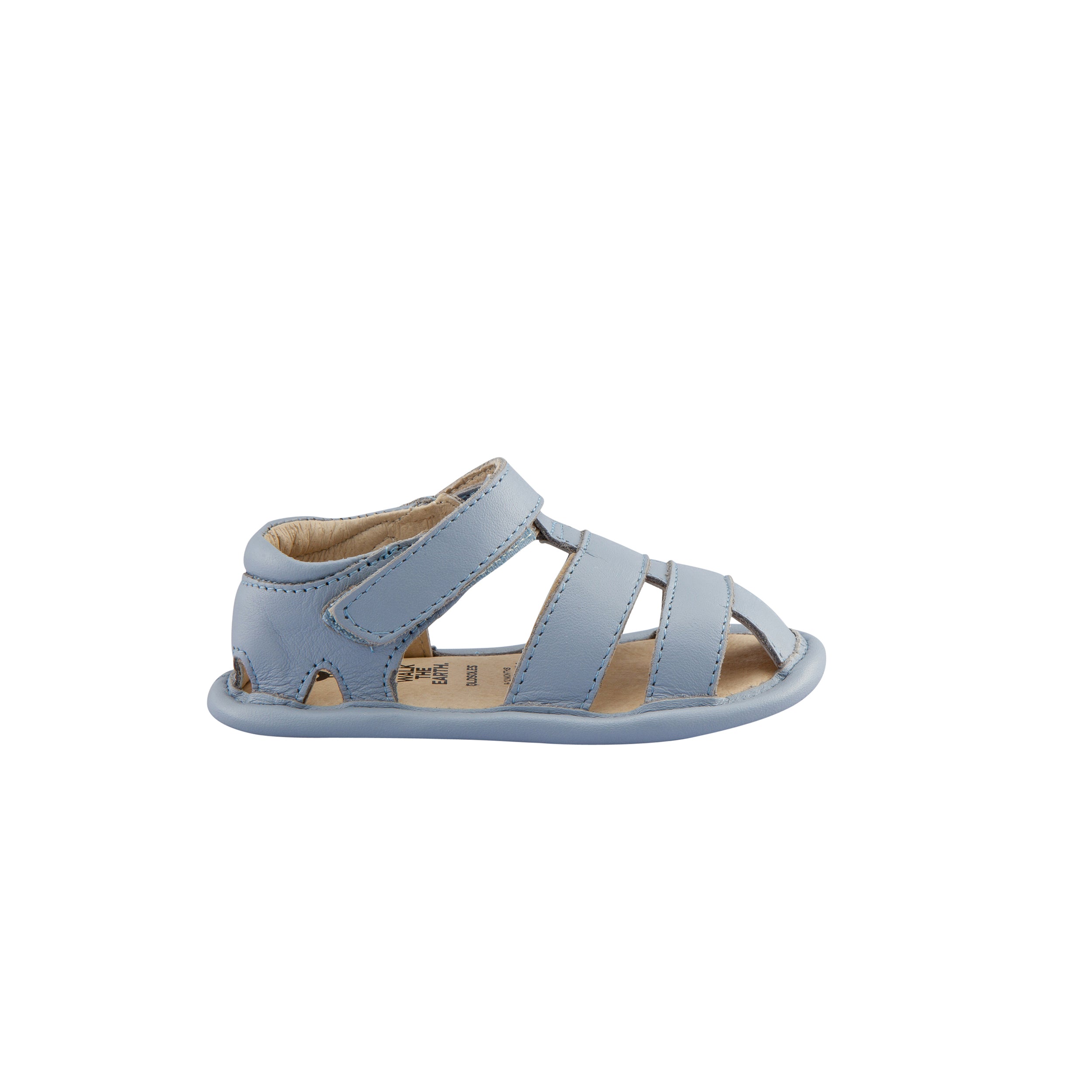 Old Soles Girl's and Boy's Leather Sandy Sandals, Dusty Blue – Just ...