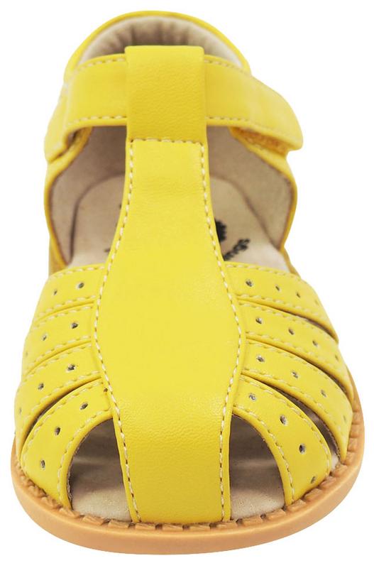 Livie & Luca Girl's Paz Yellow Leather Sandals – Just Shoes for Kids