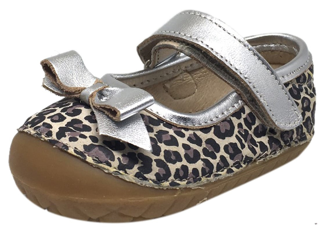 Old Soles Girl's Pave Gabs Jane Cat Print with Silver Leather Hook and ...