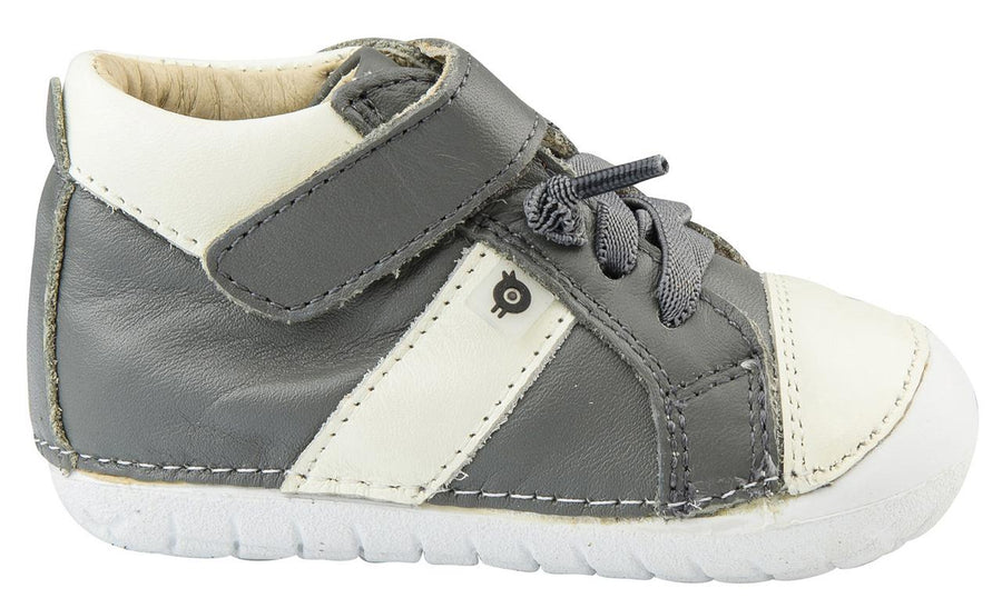 Old Soles Boy's Pave Earth Sneakers, Grey/White – Just Shoes for Kids
