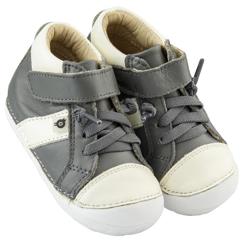 Old Soles Boy's Pave Earth Sneakers, Grey/White – Just Shoes for Kids