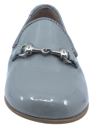 Hoo Shoes Chain Chain Smoking Loafer, Grey Patent – Just Shoes for Kids
