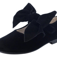 Hoo Shoes Girl's Velvet Mary Jane with 