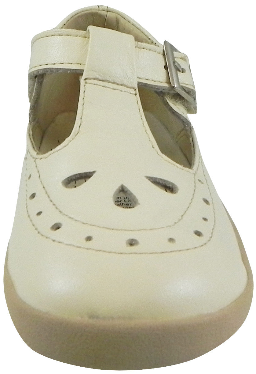 Old Soles Girl's 355 Pearl Metallic Leather T-Strap – Just Shoes for Kids