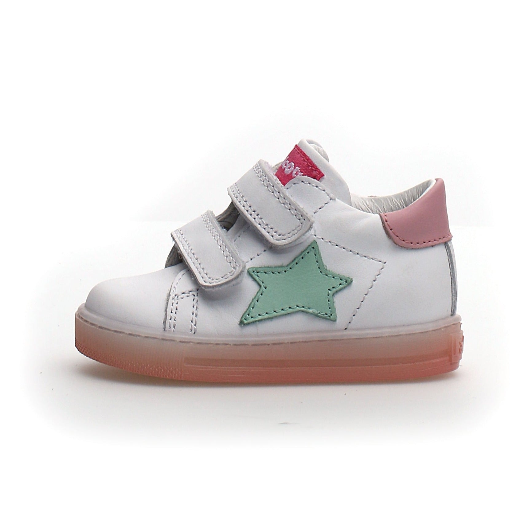 Naturino Falcotto Girl's Sasha Vl Calf Fashion Sneakers - White/Pink ...