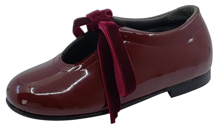 girls burgundy dress shoes