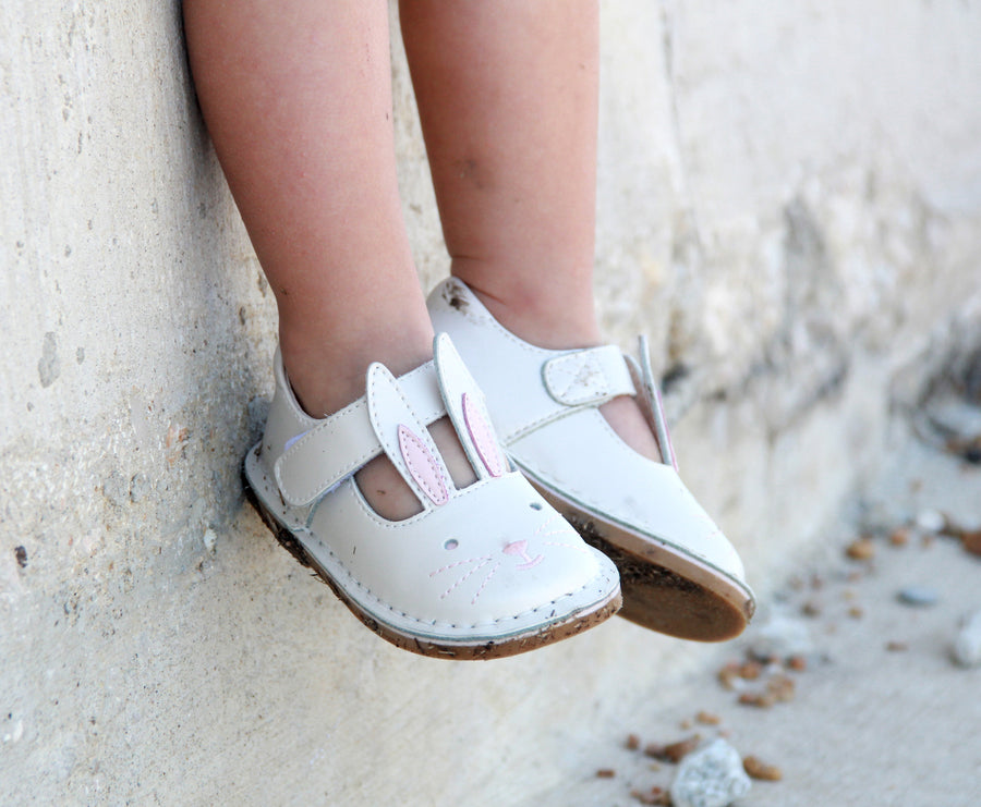 livie and luca white bunny shoes