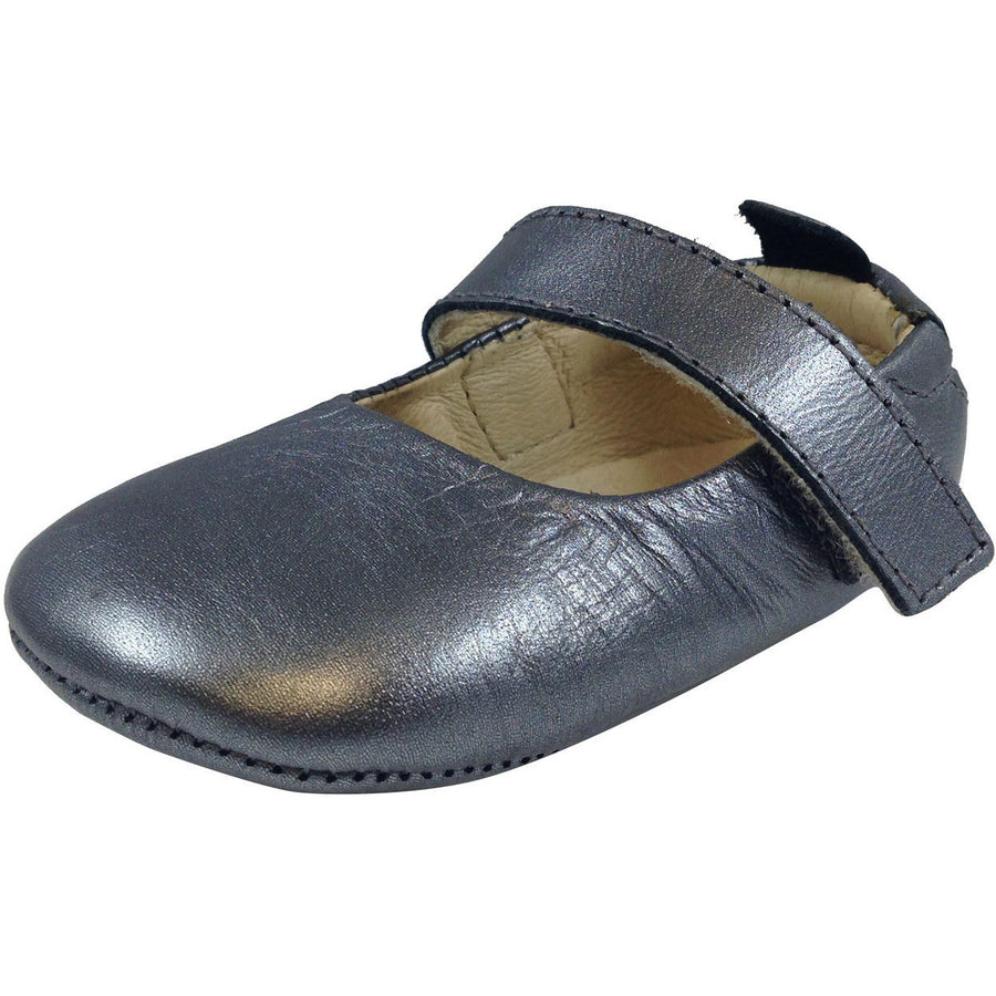 Old Soles Girl's 022 Rich Silver Leather Gabrielle Mary Jane – Just ...