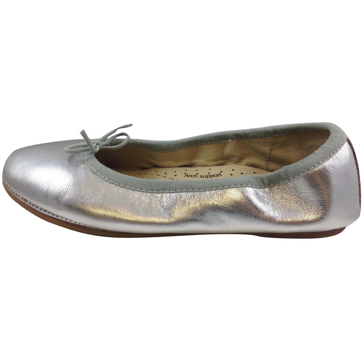 Old Soles Girl's 600 Silver Cruise Ballet Flat – Just Shoes for Kids