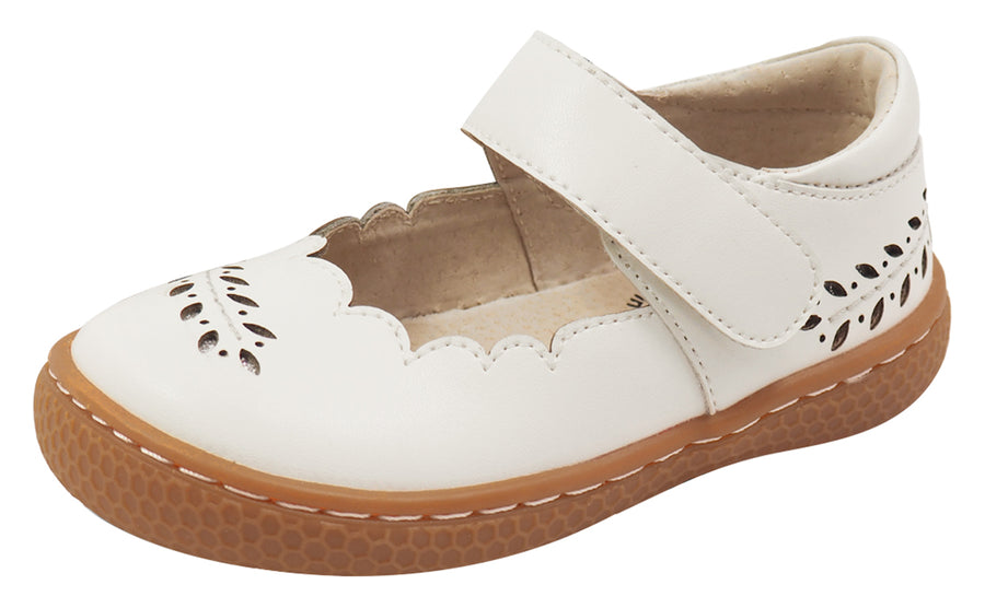 Livie & Luca Girl's Juniper Mary Jane, Bright White – Just Shoes for Kids