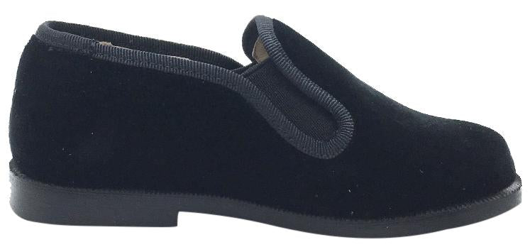 Hoo Shoes Boy's \u0026 Girl's Black Velvet 