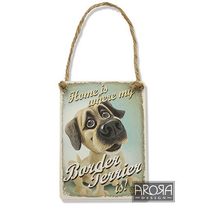 Decoratiune metal Border Terrier - PetGuru Pet Shop by Vetomed
