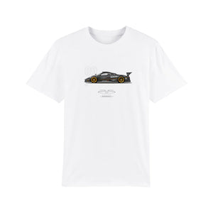 Pagani Automobili Men's T-shirt Zonda R | 25th Anniversary - White - Prestige Imports Store