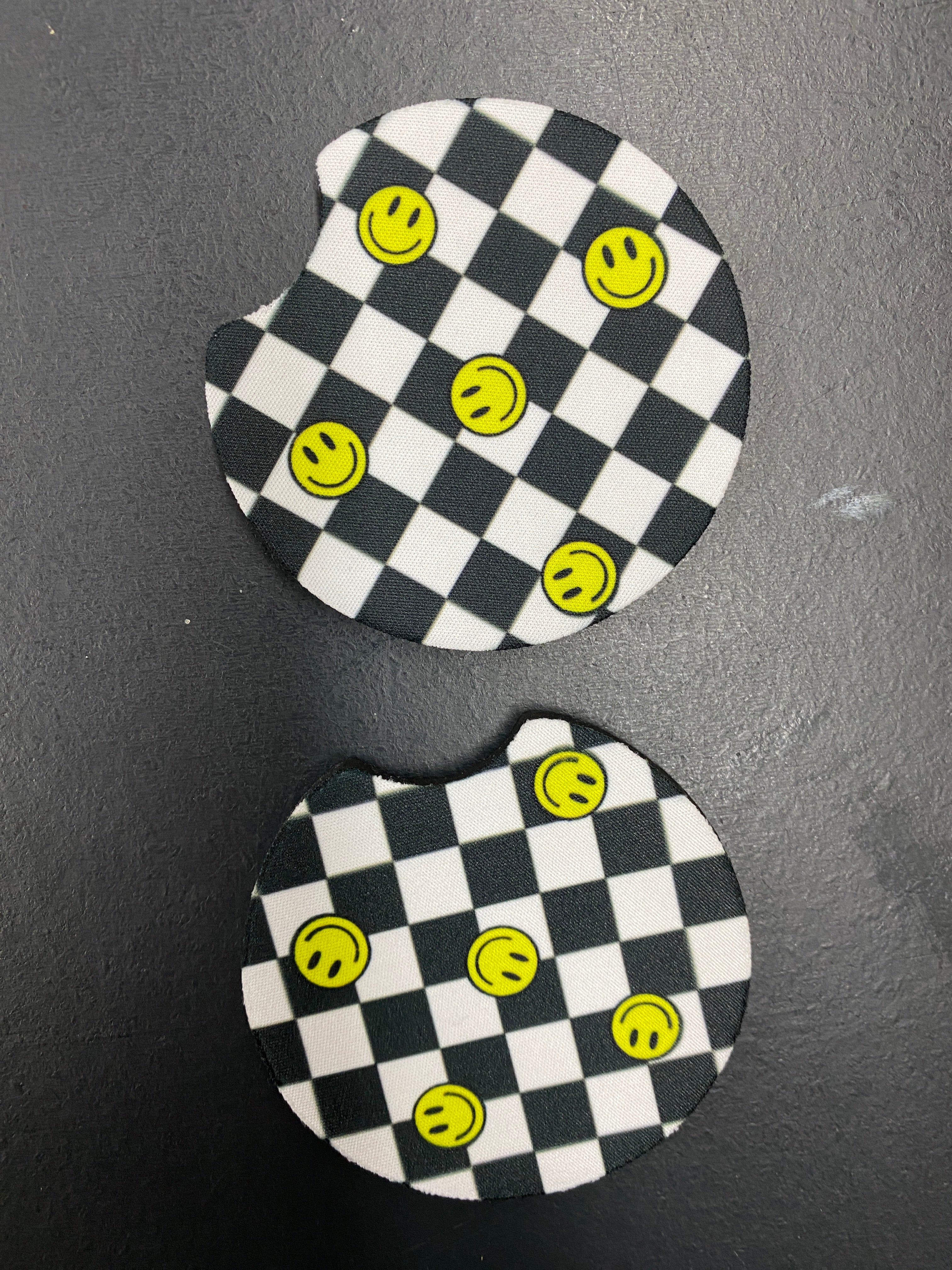 Smiley Car Coasters