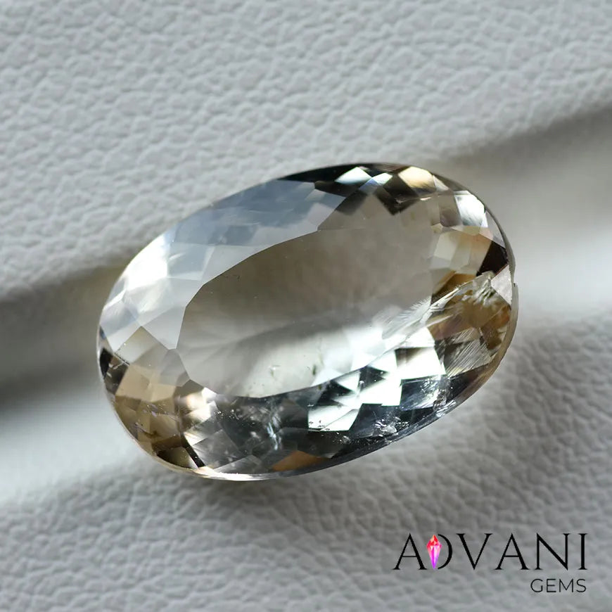 Authentic Pakistani 11.30ct Topaz Stone – Certified, Expertly Faceted (Small Crack)