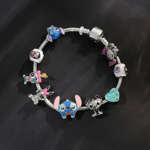 Disney Stitch Charm Bracelet Cartoon Lilo - Jewelry Circles - Lilo And Stitch Bracelet