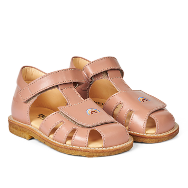 ANGULUS 5026-101 Sandal with adjustable velcro closure - BROWN – ANGULUS COM