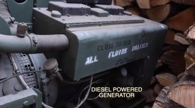 Diesel powered military generator