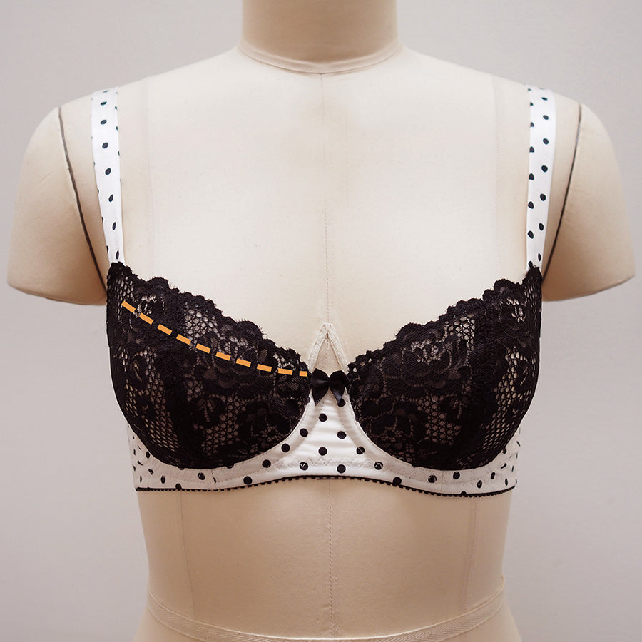 How to Make a Half Cup Version of the Devonshire Bra - Orange Lingerie