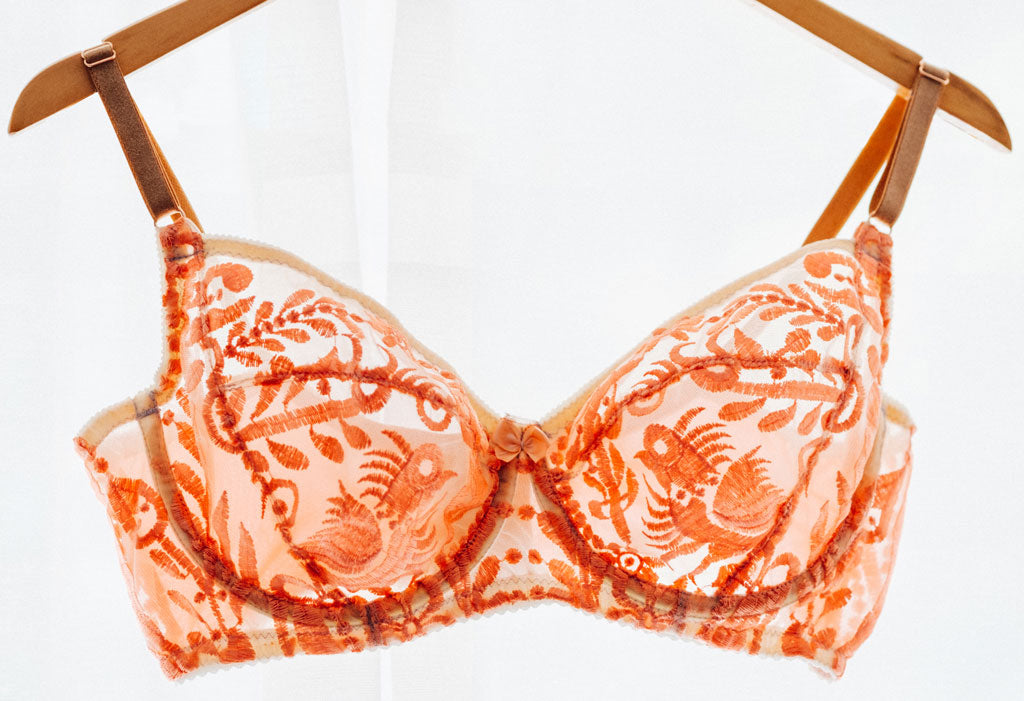 orange lingerie