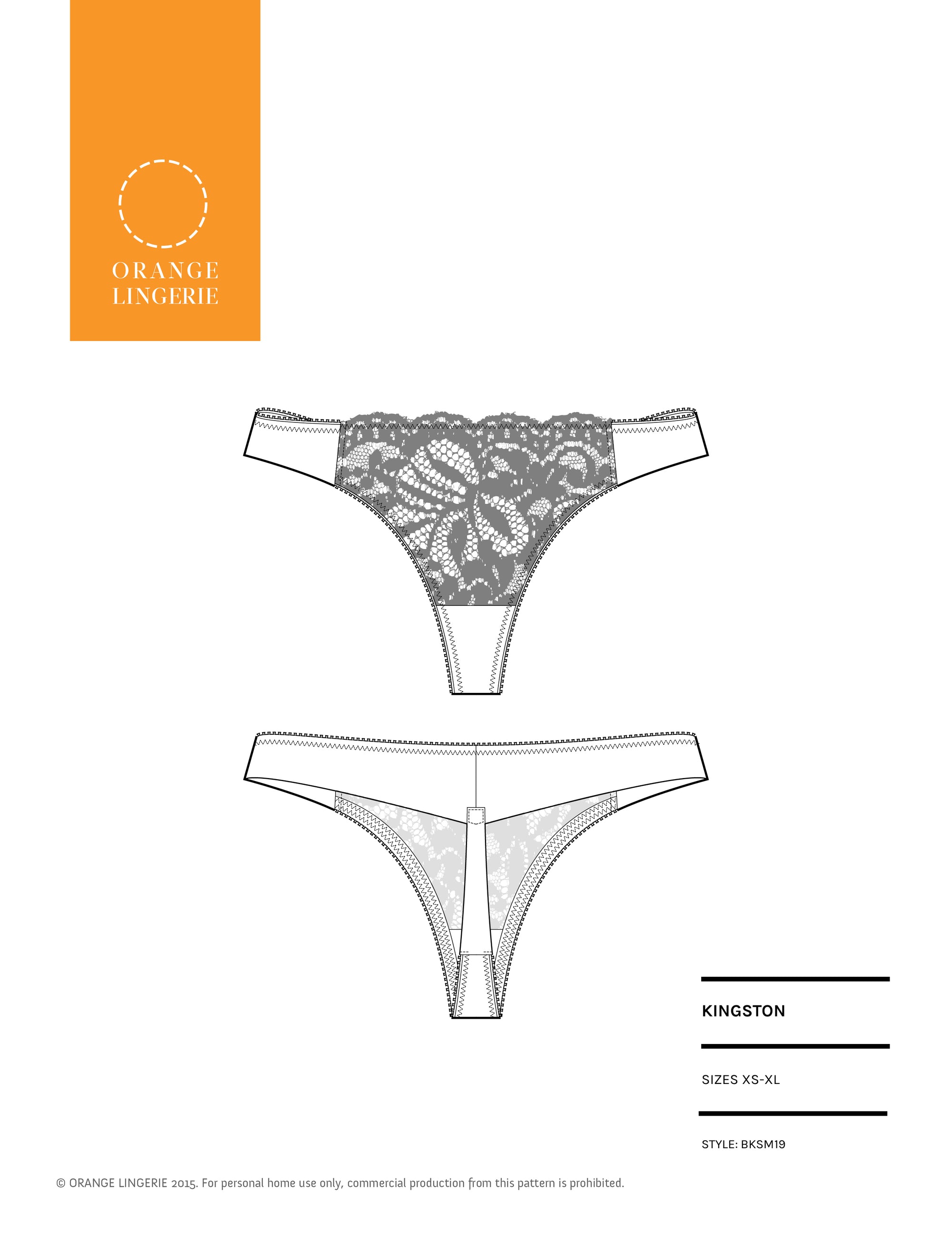 Montgomery Brief Underwear Instant Download PDF Sewing Pattern