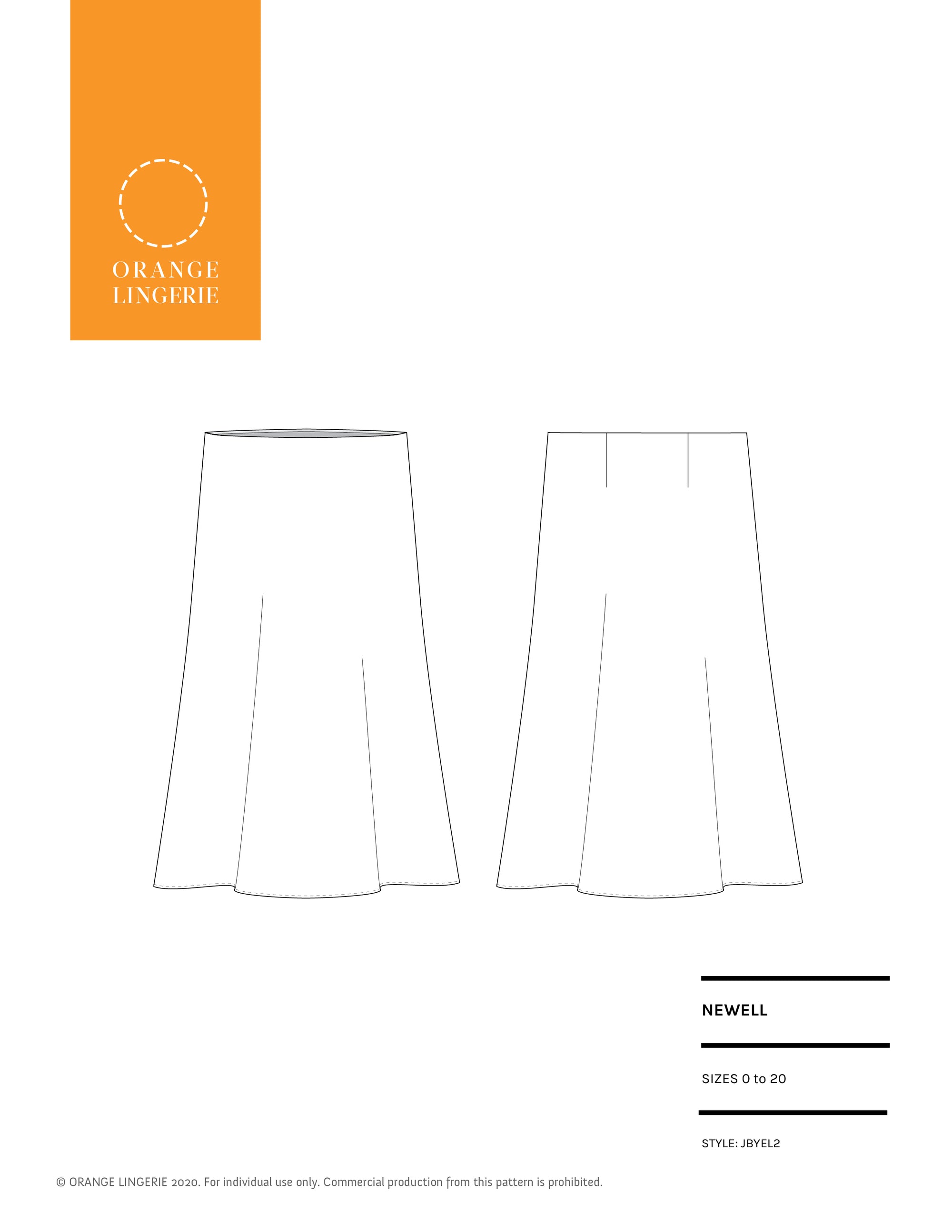 slip skirt sewing pattern