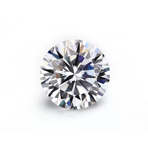 Round cut moissanite DEF