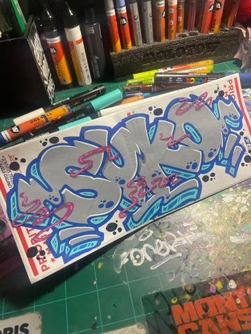 syko, sykoner, the basement podcast, slap artist, slap artwork, black book art, support living artists, sticker art, sticker artist, infamy art, graffiti supplies, art supplies, graffiti shop, art shop