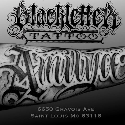 Missouri art, Missouri tattoo shop, Missouri tattoo artist, Missouri artist,The Alphabet Addict, Black Letter Tattoo shop, Missouri Tattoos, St. Louis Missouri, Lettering Tattoo, Graffiti tattoo, old english, Cursive, calligraphy tattoo, black and grey tattoo, Edgy letters, golden state tattoo expo, Los Angeles, Los Angeles Tattoo, black letter, script, letterhead, infamy art, tattooer, tattooist, tattoo culture, graffiti culture, graffiti shop, graffiti, graffiti supplies, tattoo ink, tattoo convention