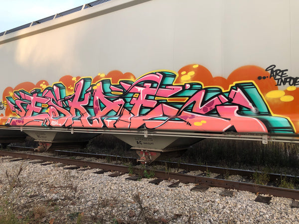 Eskae freight train graffiti art street art culture artist interview mtn94 spray paint vandal graff