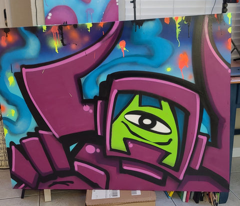 Kever ones marvel graffiti character interview at Infamy Art