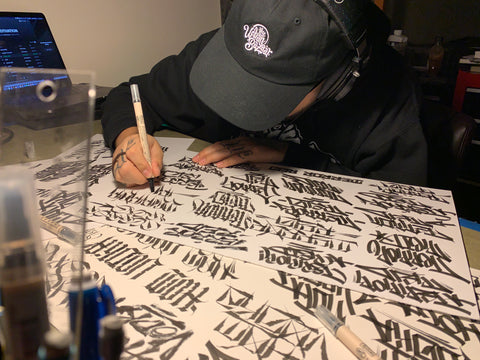 Bloved graffiti tattoo lettering interview street artist infamy art 