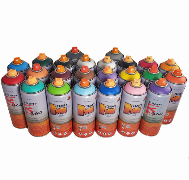 DANG spray paint set of 12 main colors InfamyArt