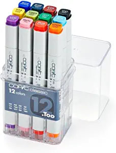 Chartpak, Adsetbhtc Ad Marker Basic Travel 12 Color Set