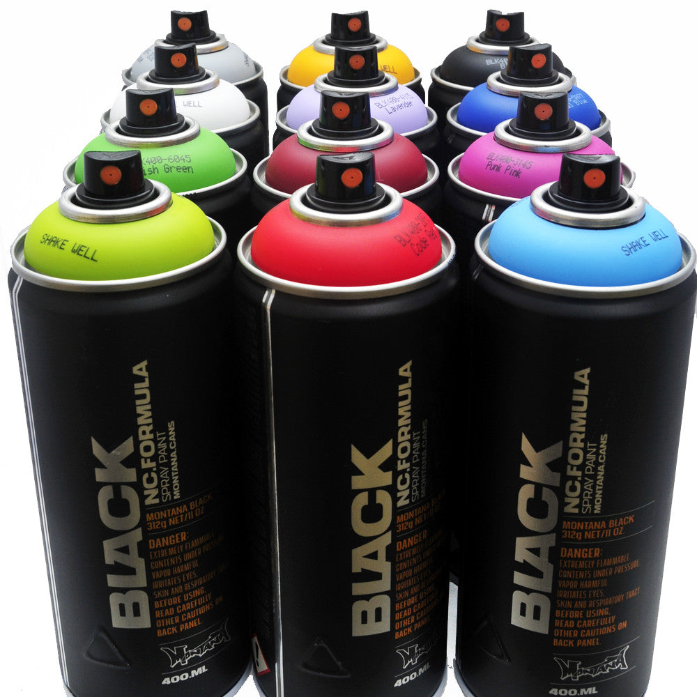 Montana Black Spray Paint Color Chart