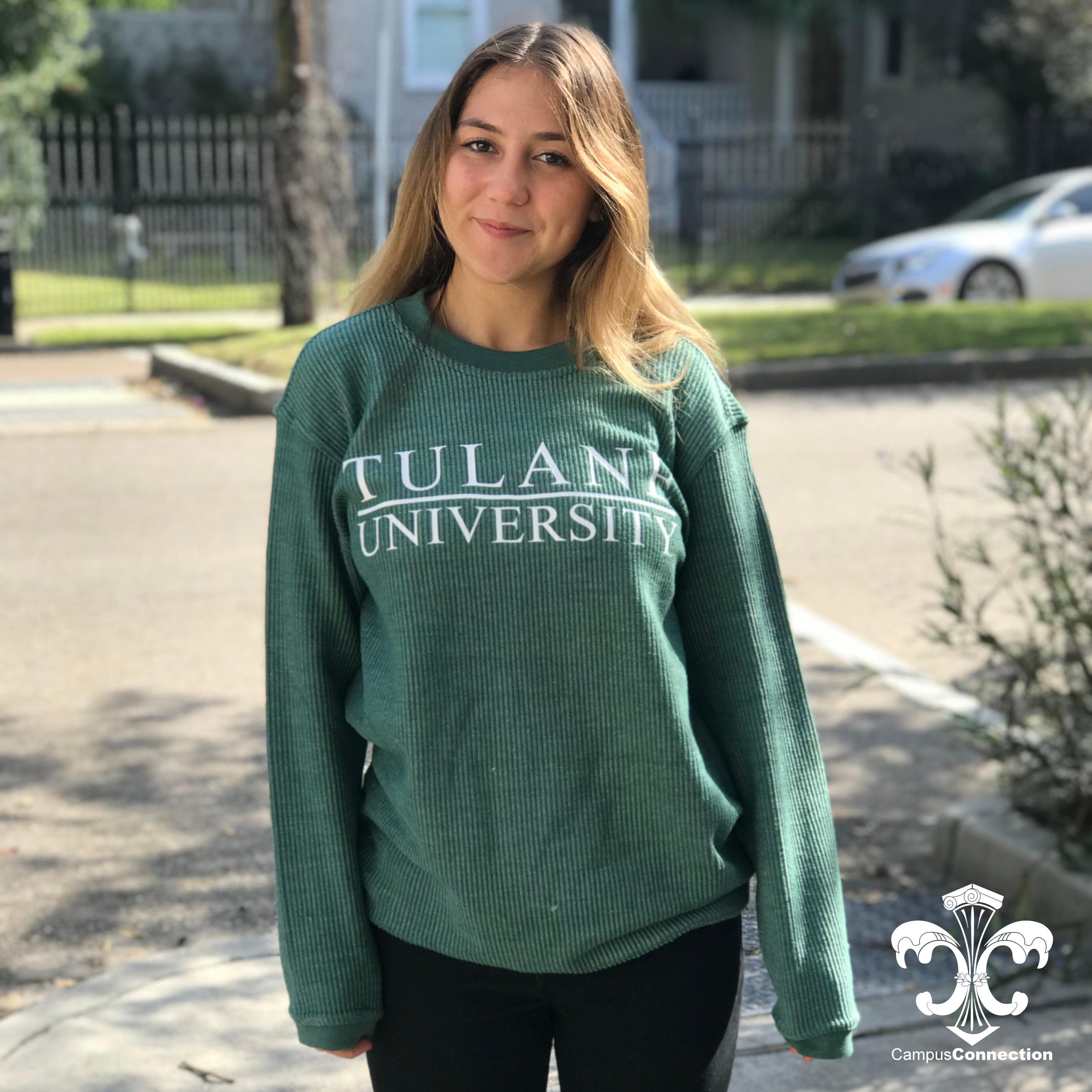 tulane crew neck sweatshirt