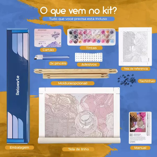 Kit de Pintura Numerada - Laranjeira 2