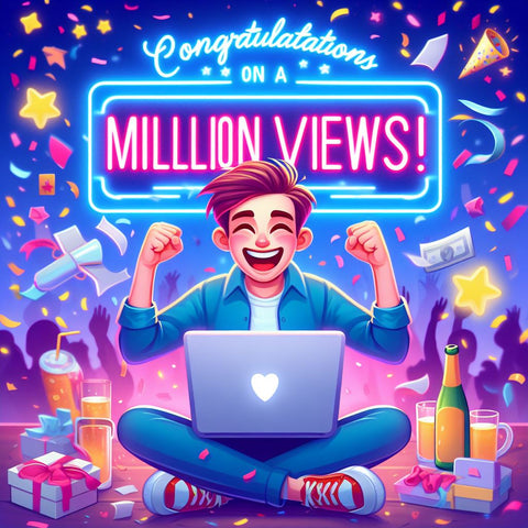 Congratulations million youtube views