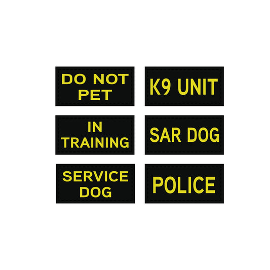 Redline K-9 Vinyl Non-Reflective ID Patch - 1.5 x 6 – DogSport Gear