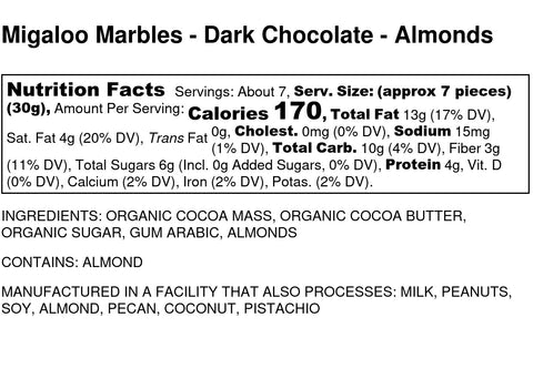 Migaloo Marbles, Dark Almonds