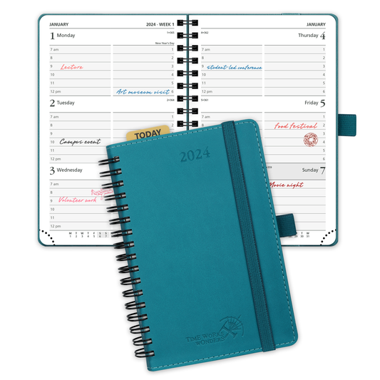 2024 Professional Spiral Weekly Travel Planner – POPRUN