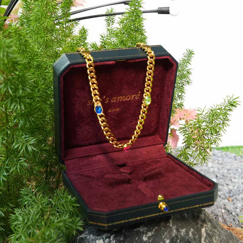 jewelry box and necklace